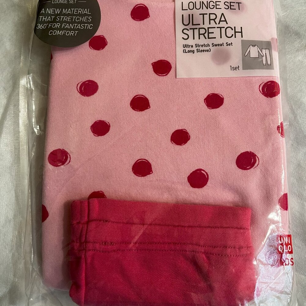 Uniqlo Lounge Set Ultra Stretch for Girls 6 Years Old